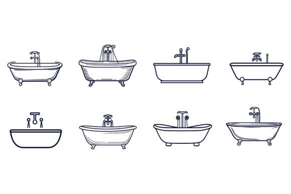 Bathtub Illustrations Reimagined: Inside Our Special AI EPS Collection That Designers Are Talking About
