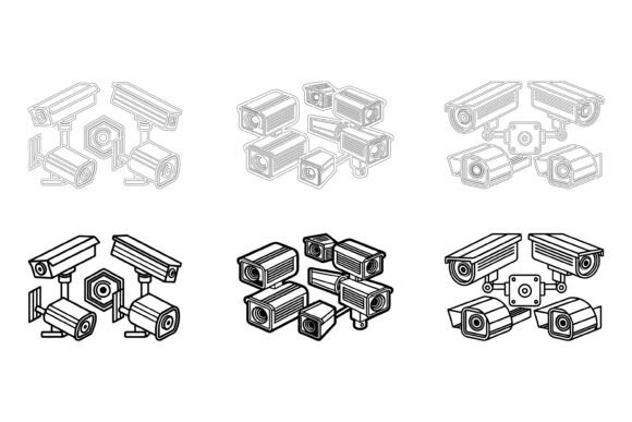 CCTV Camera Design Assets for Modern Creatives
