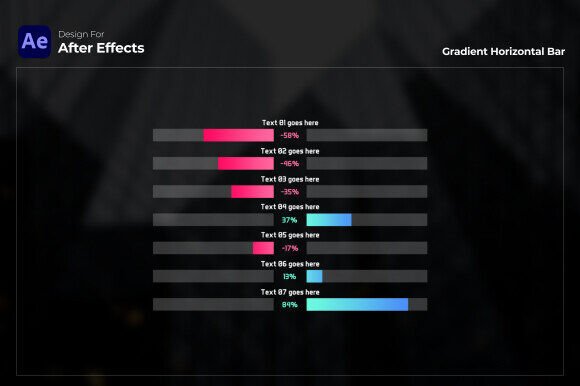 Gradient Horizontal Bar After Effects: A Practical Look at Modern Data Visualization Templates