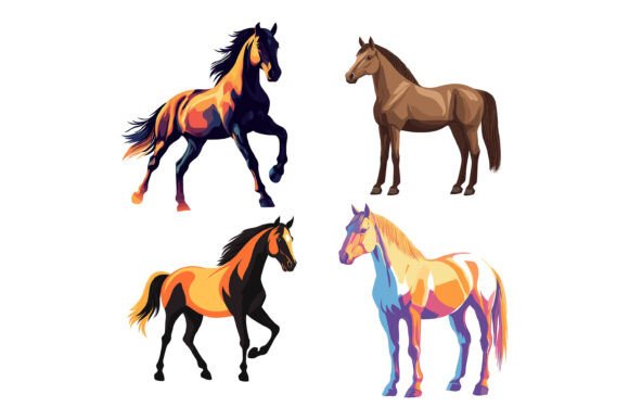 Horses: Premium AI EPS Illustrations for Modern Design