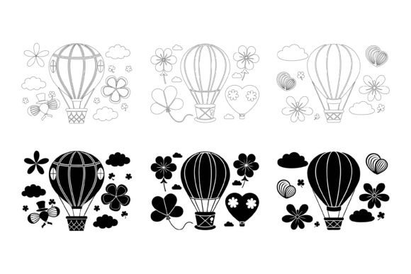 Hot Air Balloon Icon Set: Creative Applications & Ideas