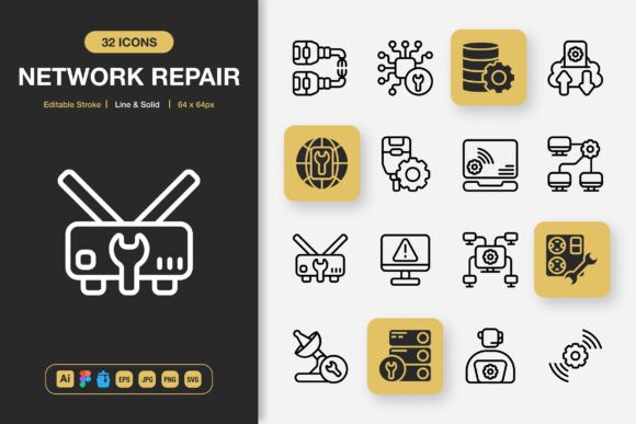 Network Repair Icons: A Versatile Toolkit for Modern Projects