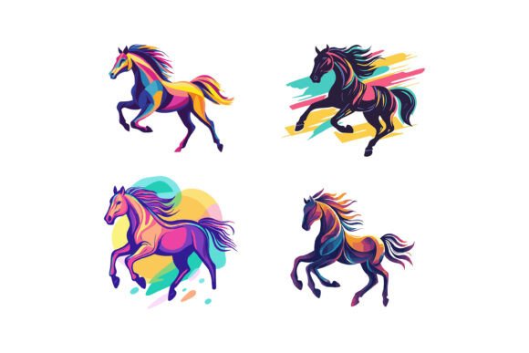 Popart Running Horse: A Versatile Illustration Asset for Modern Creative Workflows