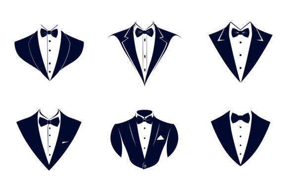 Set of Black Suit: Versatile AI EPS Design Assets