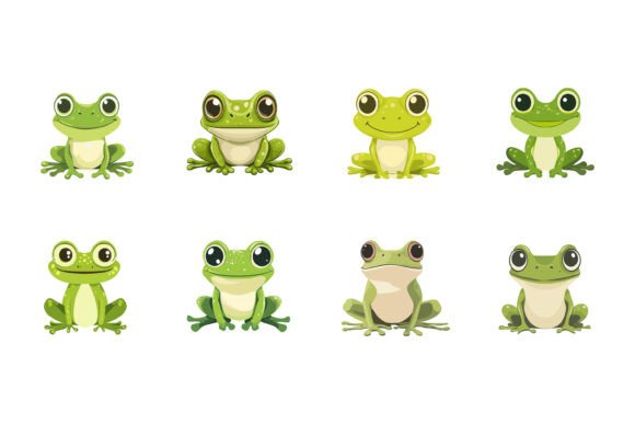 Set of Cute Frog Illustrations That Bring Your Creative Projects to Life
