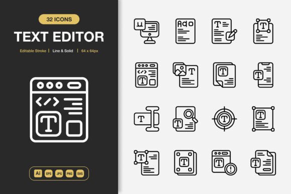 The Ultimate Collection of Text Editor Icons for Modern Creators