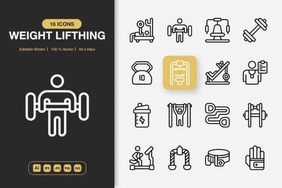 Weight Lifting Icons: A Strategic Asset for Visual Communication